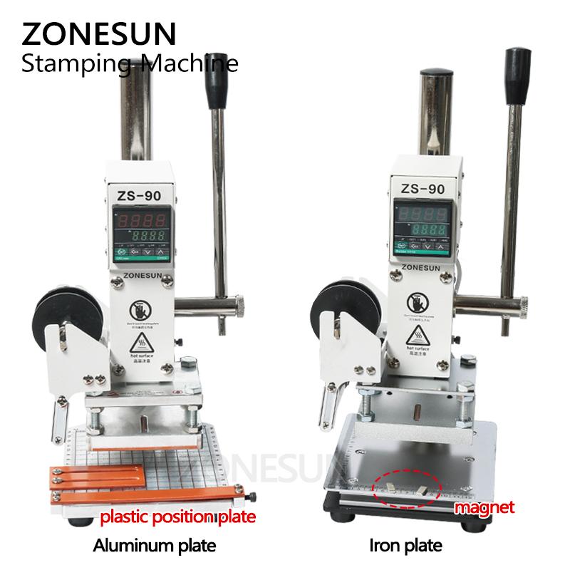 ZONESUN Macchina per Stampa a Caldo ZS-90 per Carta, Pelle, Carte PVC