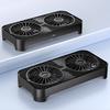 USB Powered Cooling Stand Double Fans Quiet Operation High Airflow Cooling Base for Home and Office