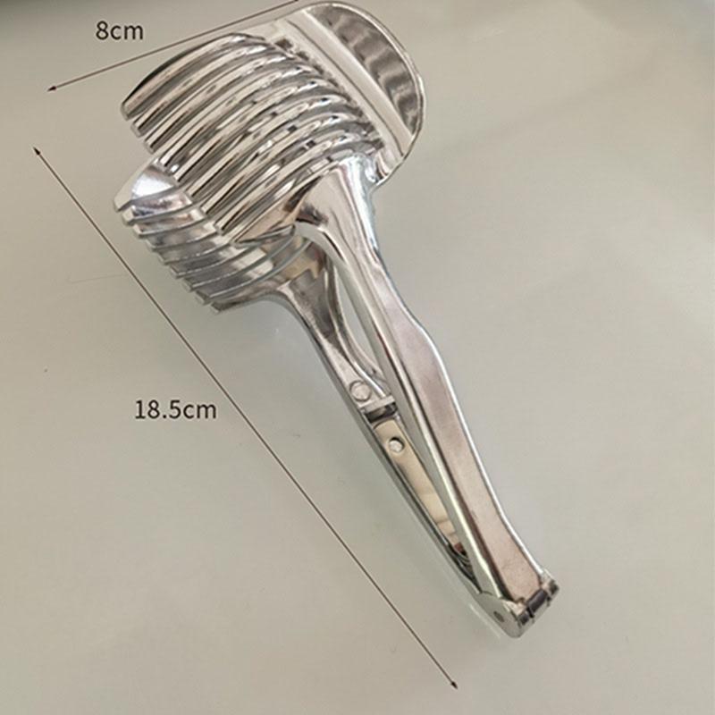Kitchen Handheld Orange Lemon Slicer Tomato Stainless Steel Cut Clip Fruit Slicer Onion Slicer KitchenItem Cutter Accessories
