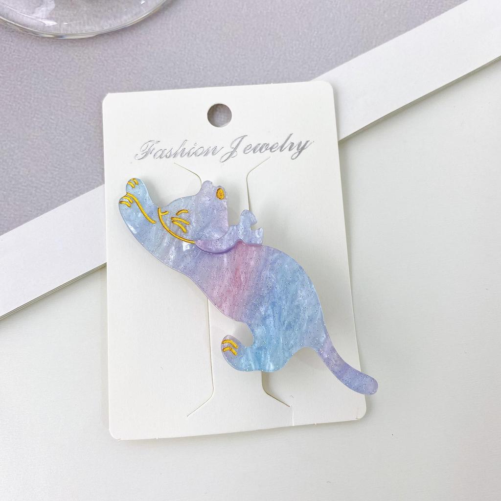 8cm Korean Cute Cat Cartoon Duckbill Hair Clip Hairpin for Bangs