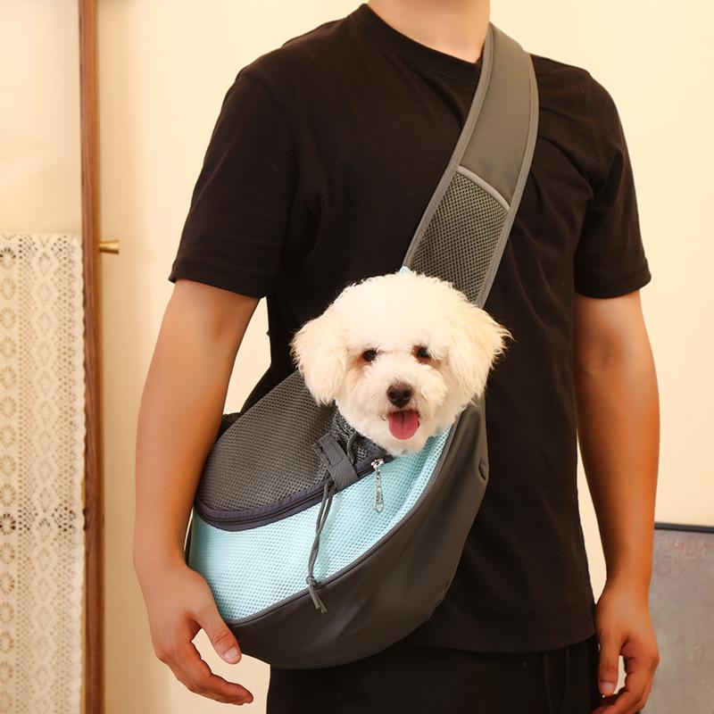 Breathable Crossbody Cat & Small Dog Backpack for Summer Outings