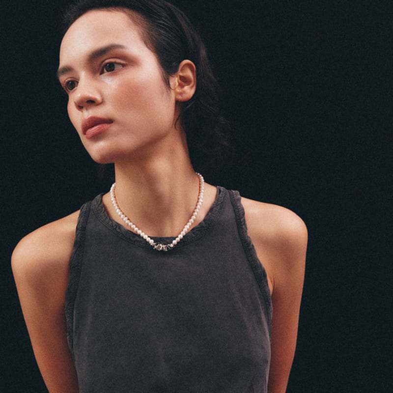Lowool Struggle Pearl Necklace