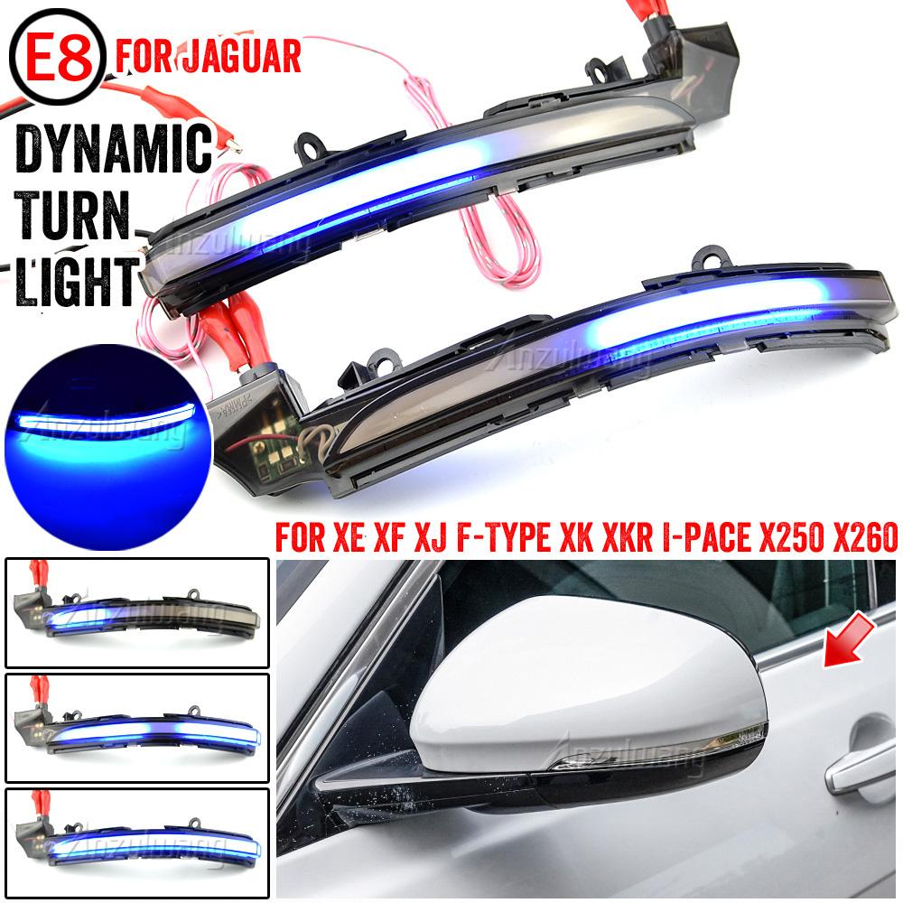 Dynamic Blinker For Jaguar XE XF XJ F-TYPE XK XKR I-PACE X250 X260 X760 X351 X152 X150 Side Mirror Light LED Turn Signal