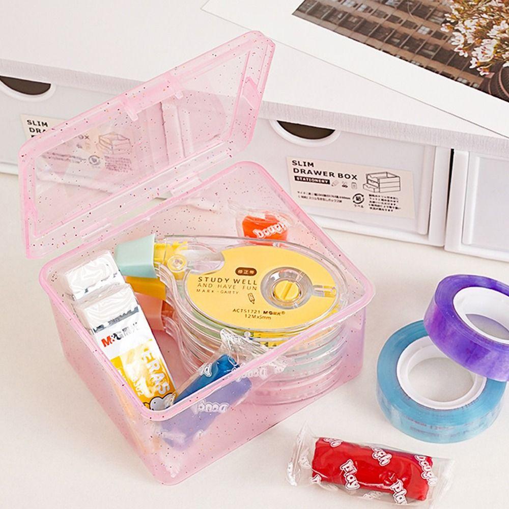 Transparent Plastic Collection Box Rectangular Shape Cards Box Storage Case  for Storing Jewelry