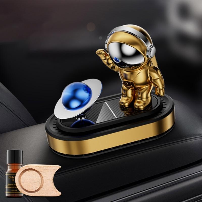 Solar Powered Astronaut Air Freshener Decoration Essential Oil Diffuser Car Ornament Fragrances Dispenser
