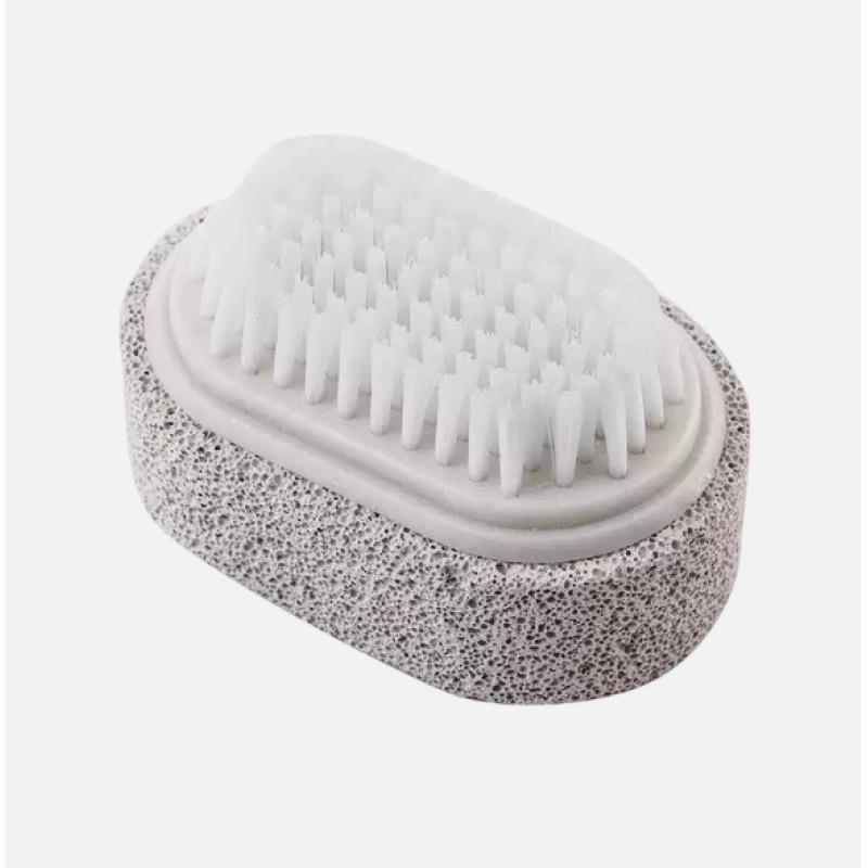 Volcanic Stone Double-Sided Foot Scrubber: Exfoliate, Remove Dead Skin & Calluses with Pumice Brush
