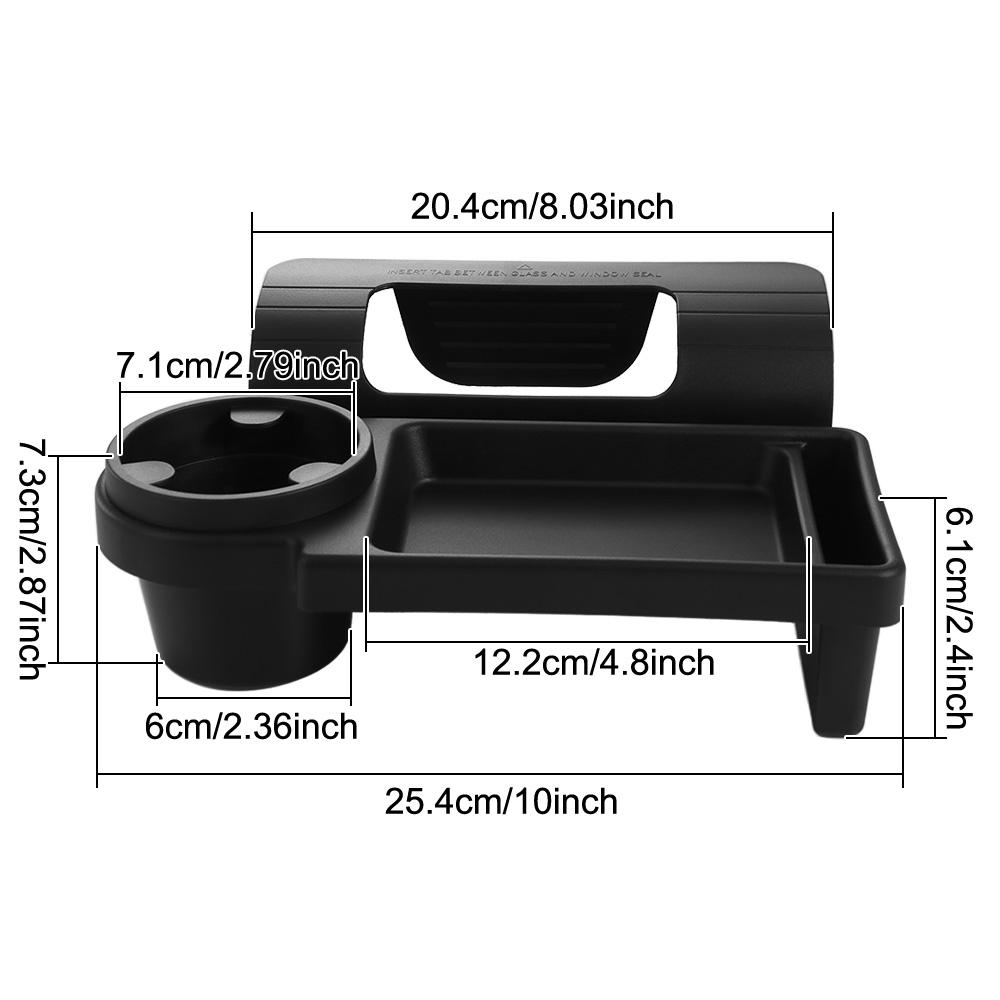 Water Cup Holder Side Hanging Storage Rack Anti-slip Mat Car Door Organizer  Small Items