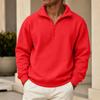 Sudadera con cremallera y forro para hombre, manga larga, con cuello alto y múltiples bolsillos