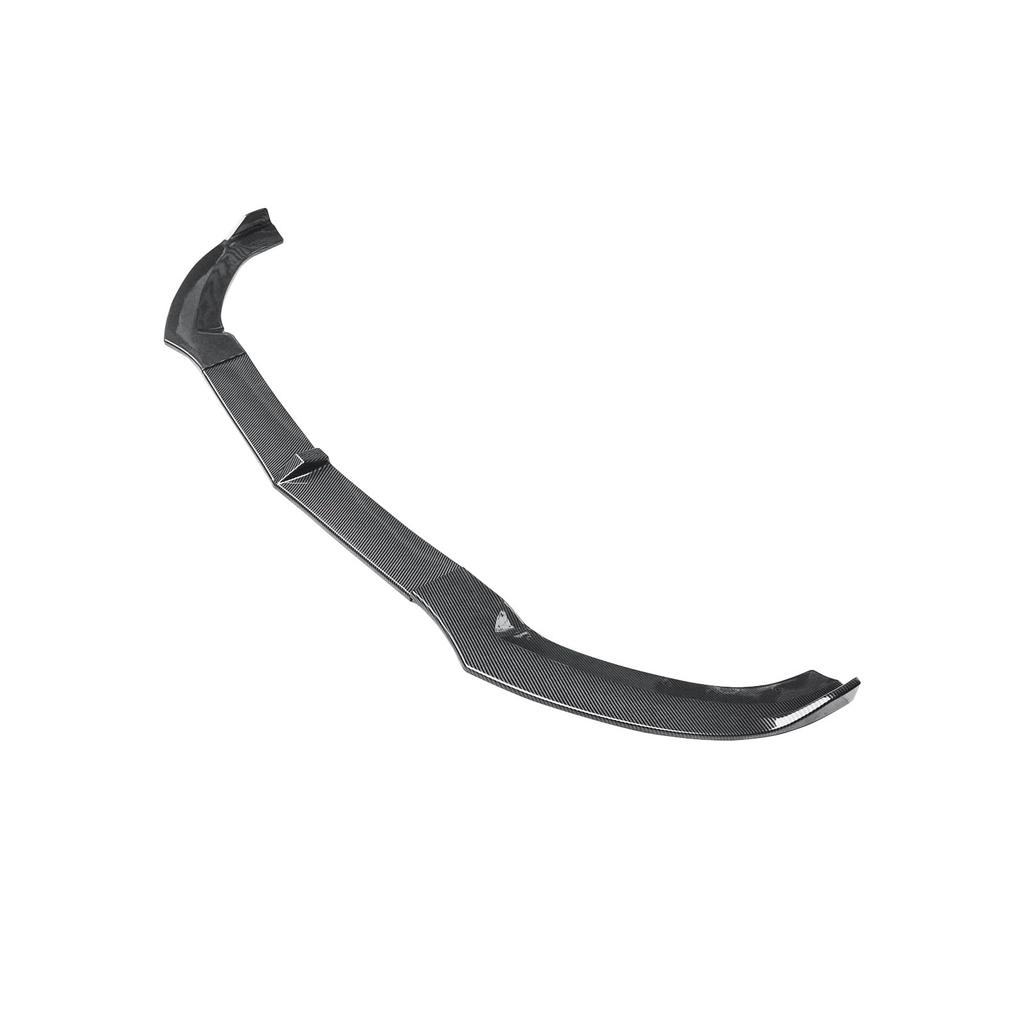 CARIG W205 Front Spoiler for W205 ABS Carbon Front Lip Exterior Front Aero Car Accessories Mercedes-Benz C-Class 2015-2018 Sport, Fiber-Look Spoiler,