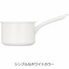 Noda Horo Enamel Saucepan, Milk Pan, Gas Stove Only, Made in Japan, White, 12cm, YN-M12