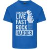 Live Fast Rock Harder Guitar Roll Music Unisexs Light Cotton TShirt