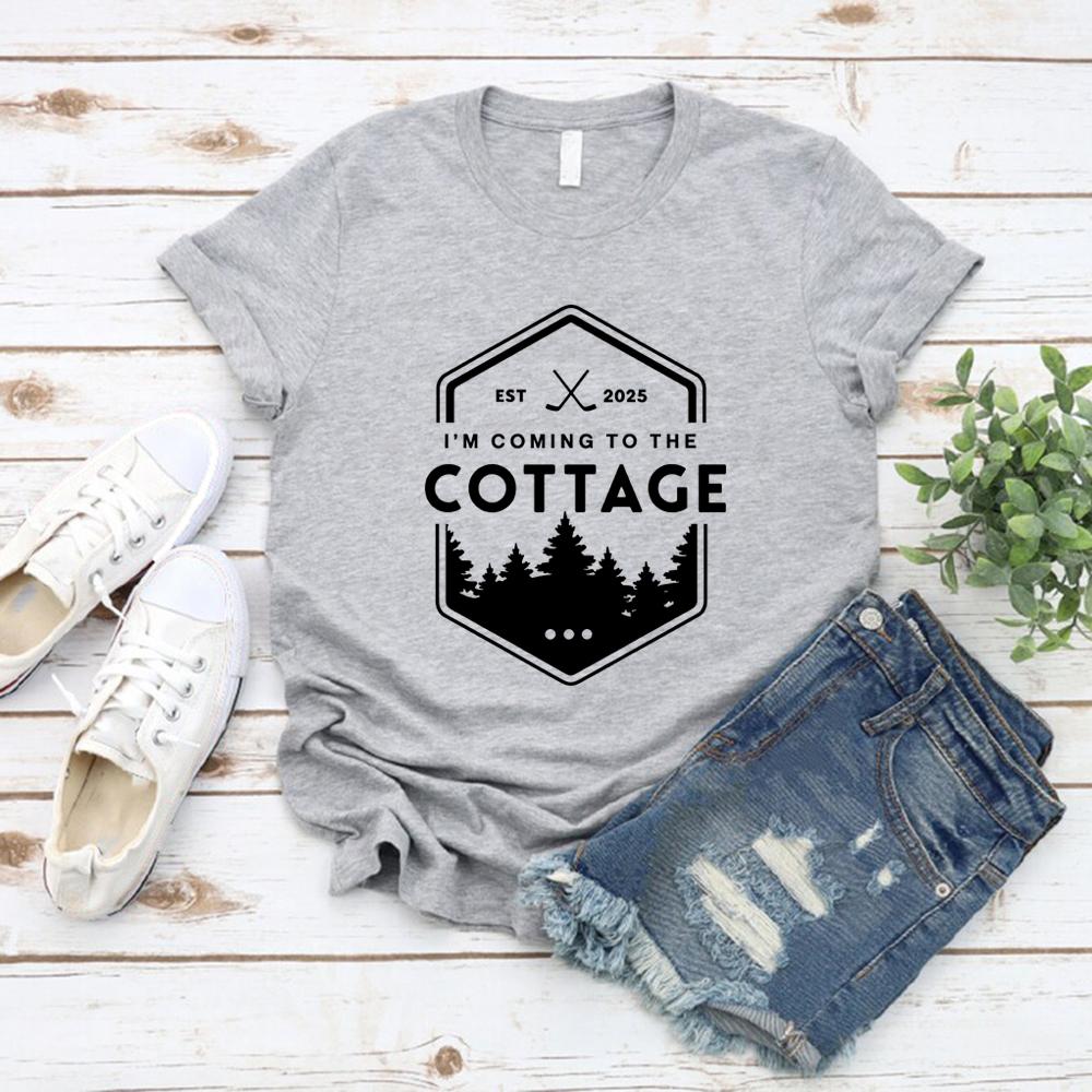 Coming To The Cottage T-Shirt Hockey Romance Inspired Shirt Heated Rivalry Booktok Tee Unisex Short Sleeve Tshirt Outdoors Tee