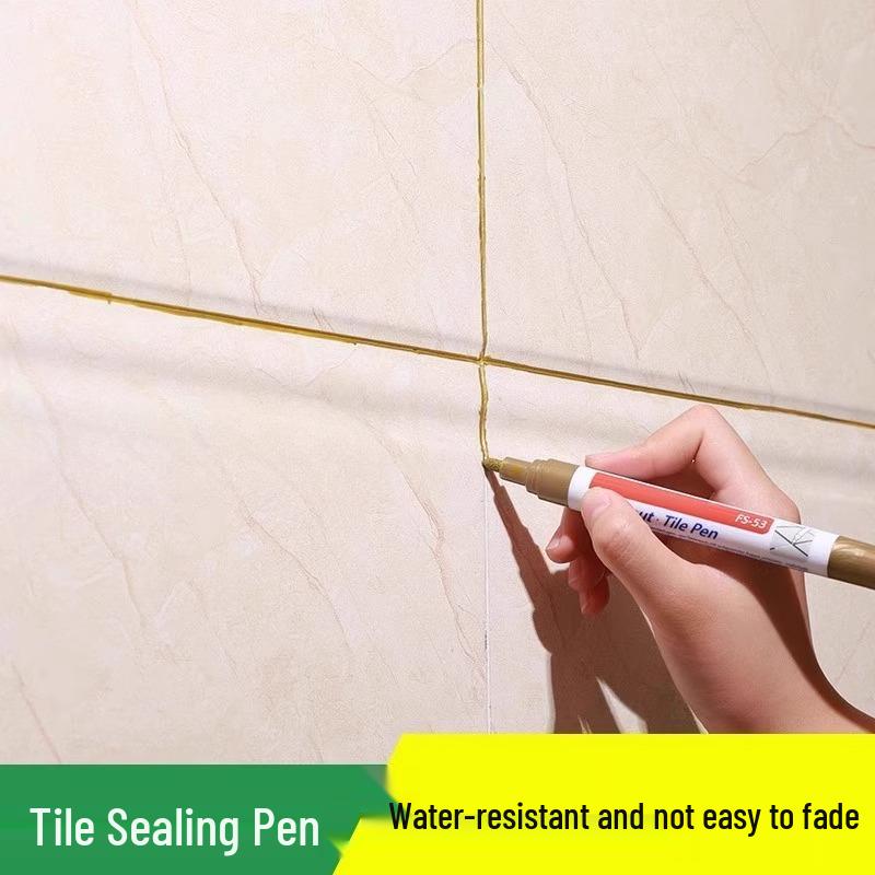 Color-Changing Waterproof Grout Pen: Anti-Mold, Anti-Slip Tile Seam Filler for Floors