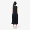 [lacoste] Women's V-Neck Sleeveless Pleated Dress EF8849-56G166