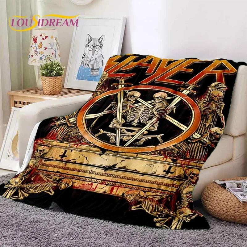 Rock Slayer Heavy Metal Band Soft Flannel Blanket for Beds Bedroom Sofa Picnic,Throw Blanket for Cover Outdoor Leisure Nap Gift