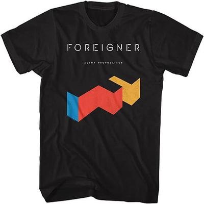 1976  Foreigner Bands Rock Punk Folk Rock  American Retro Casual Shortsleeved Tshirt