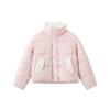 Short Dot Thickened Warm Cotton-padded Coat Jacket with Velvet Lapel