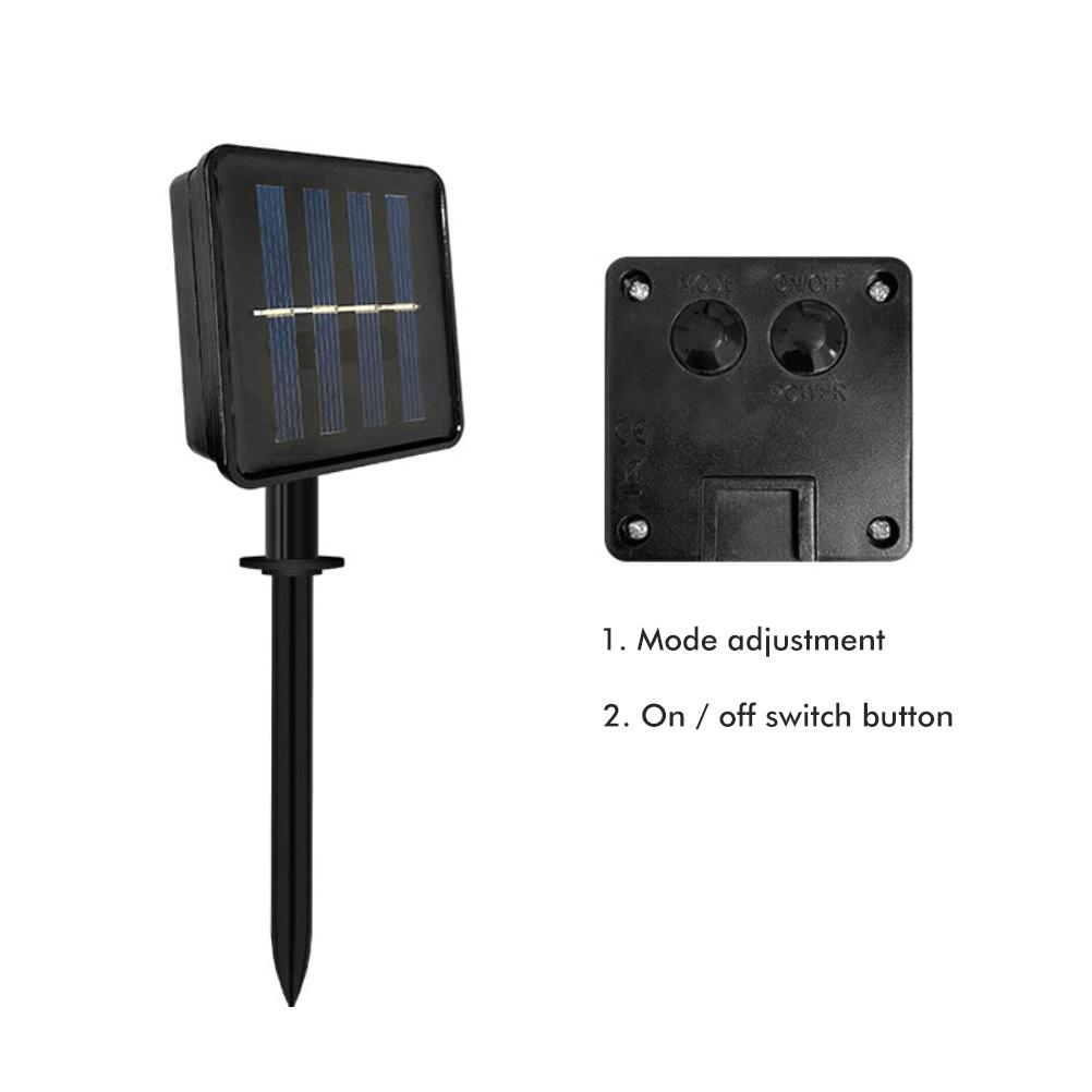 Outdoor Solar Garden Lamp Waterproof Solar Christmas Cane Stake Light Lawn Yard Ornament for Indoor