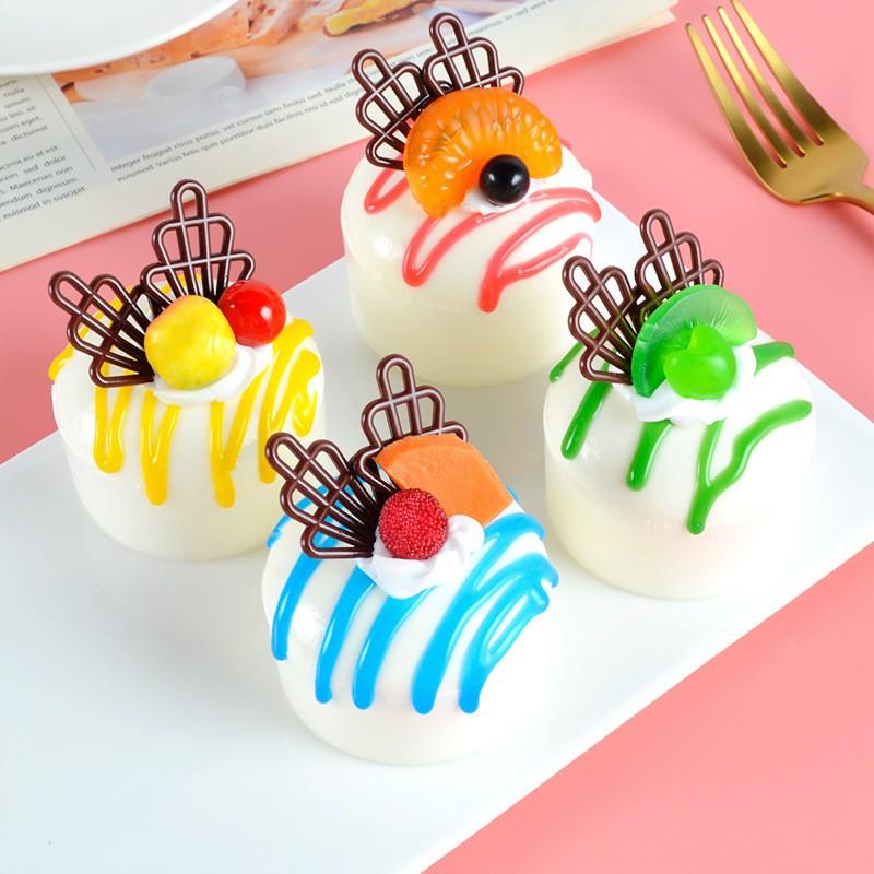 Realistic PU Bread Cake Models Set Home Decor Photography Display Fake Pastry Figurines