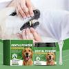 Polvere per la Pulizia dei Denti del Cane: Pulisce delicatamente i denti degli animali domestici, migliora il tartaro e l'ingiallimento e rinfresca l'alito