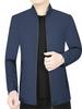 Men's Solid Color Jacket with Stand Baseball Collar - Spring 2026 Business Casual Style for Middle-Aged and Young Adults