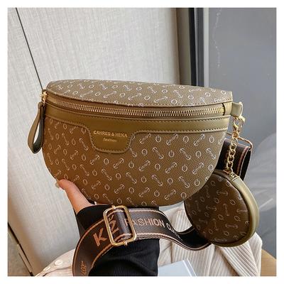 New Ladies Chest Bag Fashion European And American Style Letters Shoulder Messenger Bag Simple Retro Waist Bag