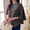 ZANZEA Women Casual Round Neck Floral Print Cape Shape Short Sleeve Blouse