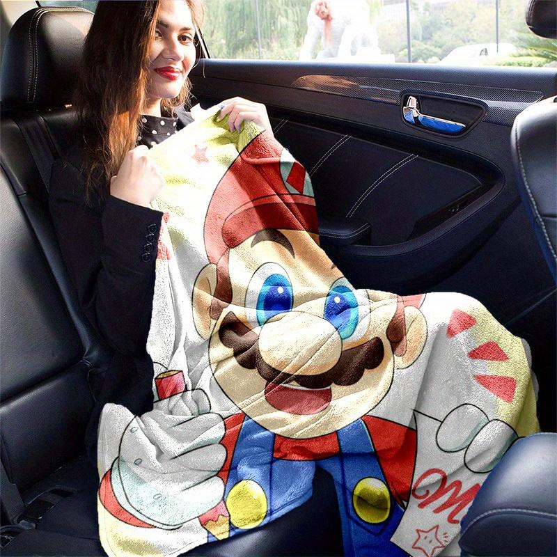 1pcSuper Mario Plush Blanket - Soft and Comfortable, Suitable for All Seasons, Perfect Gift IdeaB0608m