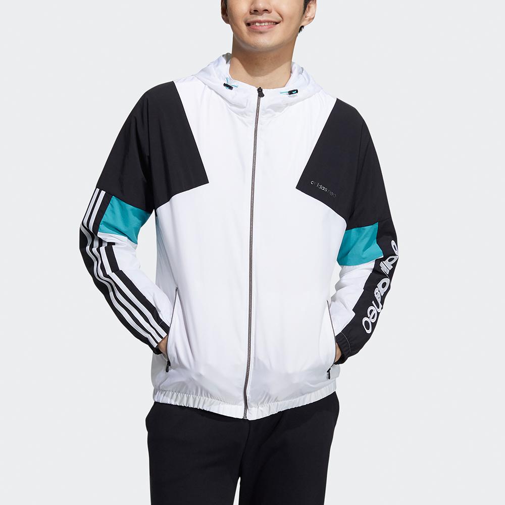 Adidas Neo Cs Cb Wb 2 Embroidered Contrast Sports Jacket Men Jackets White GP5685