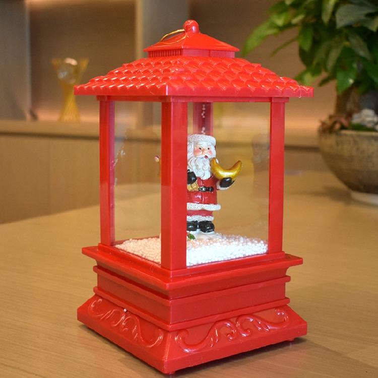 Christmas Lantern Decorative Santa Snowman USB Charging/Battery Powered 8 Music