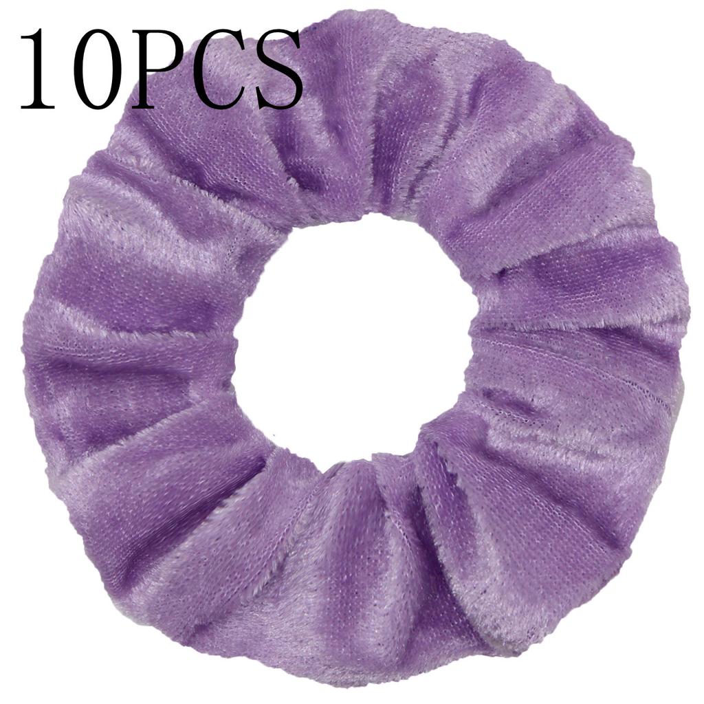 10pc Women Hair Scrunchies Velvet Solid Color Band for Girls Ponytail Holder Rubber Bands Ties Accessories Headbands Gumki