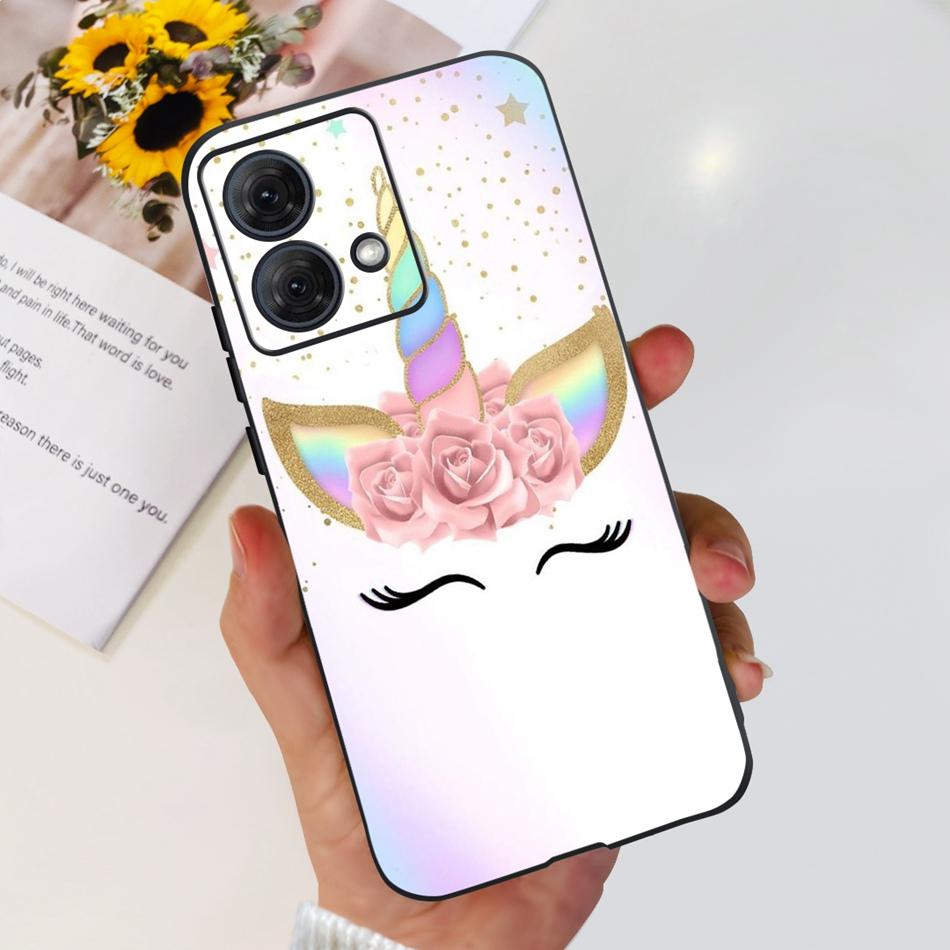 For Motorola Moto G84 Case MotoG84 G 84 5G 2023 Cute Painted Soft Silicone TPU Phone Back Cover Bumper