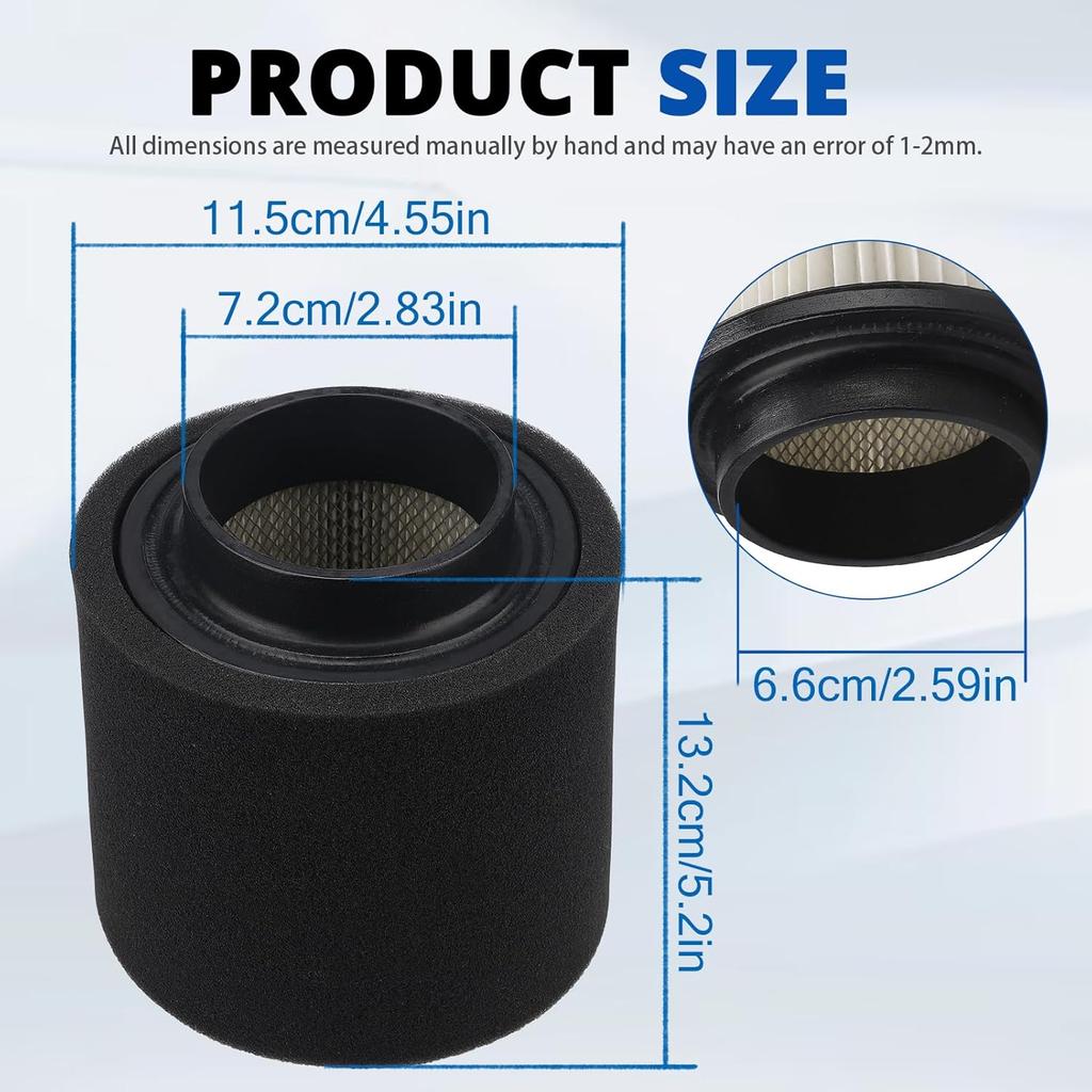 0452306 1253355 Air Filter Part for Polaris Phoenix 200 2005-2023 Hawkeye 300 2006-2011 Trailblazer 250 2001-2006 Sportsman 300 2008-2010 Xplorer 400