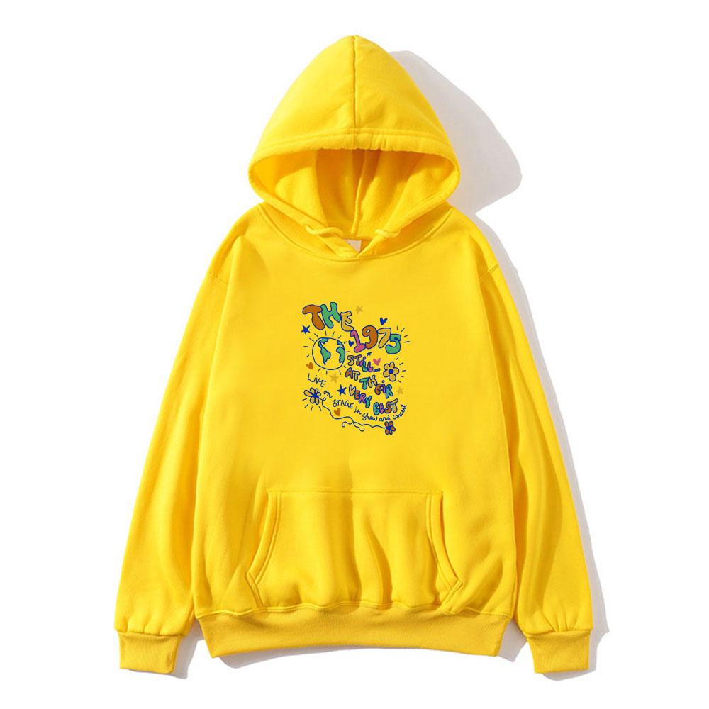 The 1975 Hoodies for Winter Hooded with Pocket Sweatshirt Funko Pop Fashion Grunge Printing Clothing Sudaderas