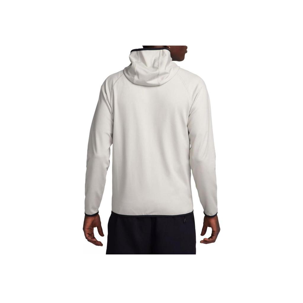 Nike Logo Embroidered Loose Fit Hooded Zip-Up Long Sleeve Jacket Men Jackets Gray FD4501-012