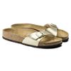 Dámské žabky Birkenstock Madrid Birko-Flor Gold regular široké zlaté (1016106)