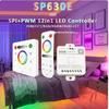SP630E Bluetooth LED Controller: RGBCW, Single/Dual Color Temp, Magic Color Strip Dimming via App.