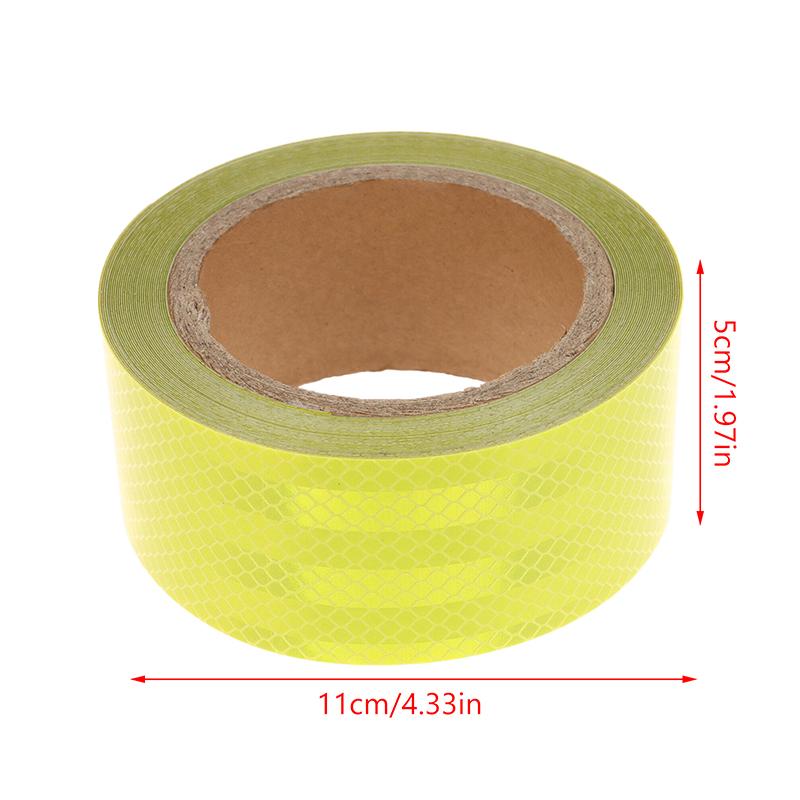 High Intensity Reflective Adhesive Tape 5Cm*10M Diamond Grade Red White Yellow Waterproof Car Stickers Reflectors Strip For Truc