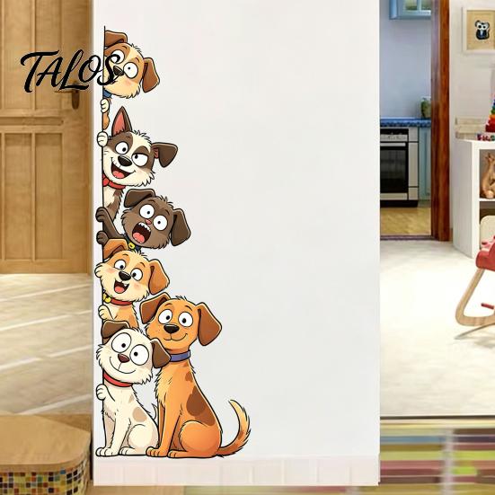 Animal Pattern Window Clings Cute Cartoon Cats/Dogs Wall Stickers, Waterproof PVC Decals, Peel And Vivid Theme Stickers Stick Decorative Murals