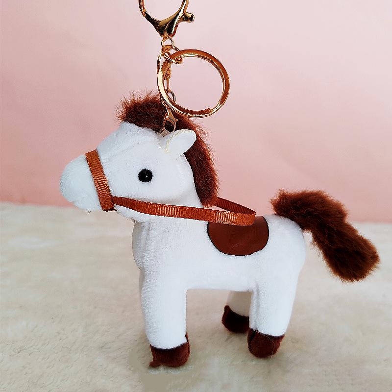 Cute Little Horse Plush Toy Pendant - Children's Zoo Animal Mascot Doll
