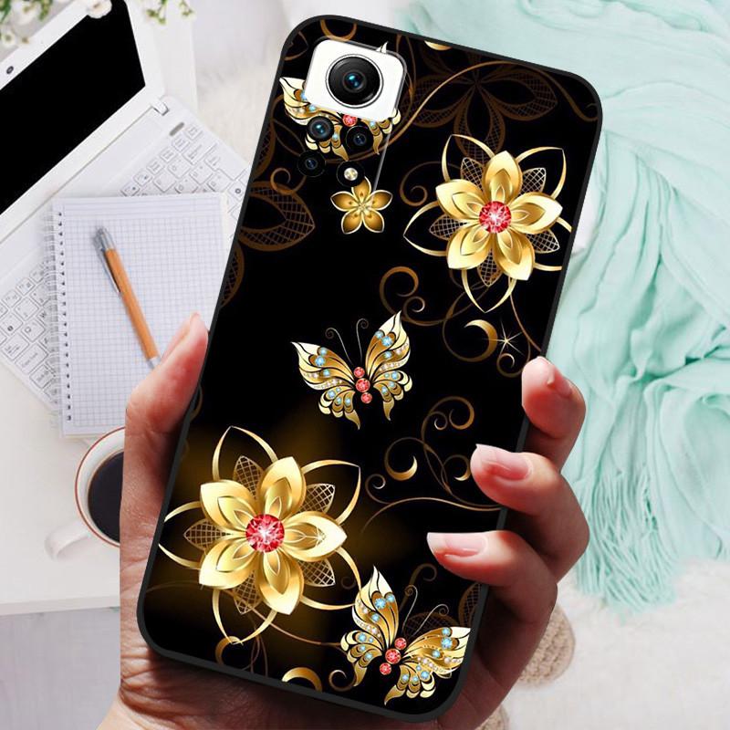 Cover For Redmi Note 12 Pro 4G Case Silicone Painted Soft Protective Black Coque For Xiaomi Redmi Note12 Pro 4G NFC Cartoon TPU