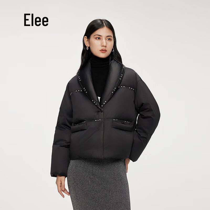 Aiyilai Women's Short Goose Down Blazer Jacket