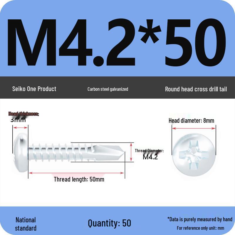 National Standard Hardened Galvanized Phillips Self-Drilling Self-Tapping Screws for Sheet Metal