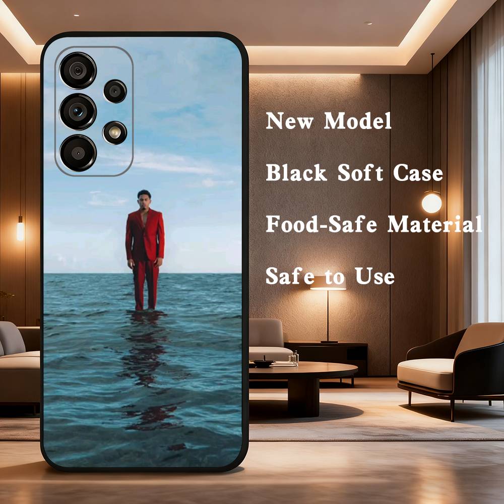 Singer M-Myke T-Towers Cool Phone Case For Samsung Galaxy A73,31,32,72,41,J7,8,9,53,52,71,22,Note Soft Black Silicone Cover