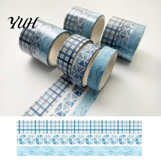 Creative Washi Tape 3 Rolls Set, Decorative Stickers, Aesthetic Tapes for Moderate Width Scrapbooking Supplies, Journaling Junk Journal, Wrapping
