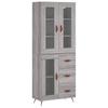 Highboard Gray Sonoma 69.5 x 34 x 180 cm Particleboard