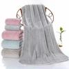 Non-Shedding Coral Fleece Bath Towel Skin-friendly Fabric Quick Drying Towel Spa Use