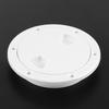 143mm Deck Plate 4inch ABS Deck Plate Round White Anti-UV Corrosion Resistant Screw Out Boat Inspection Hatch Cover