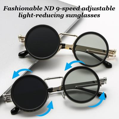 Neutral Fashion ND9 Adjustable Light-reducing Sunglasses Fashion Personalized Full Frame UV Protection Polarized Sunglasses