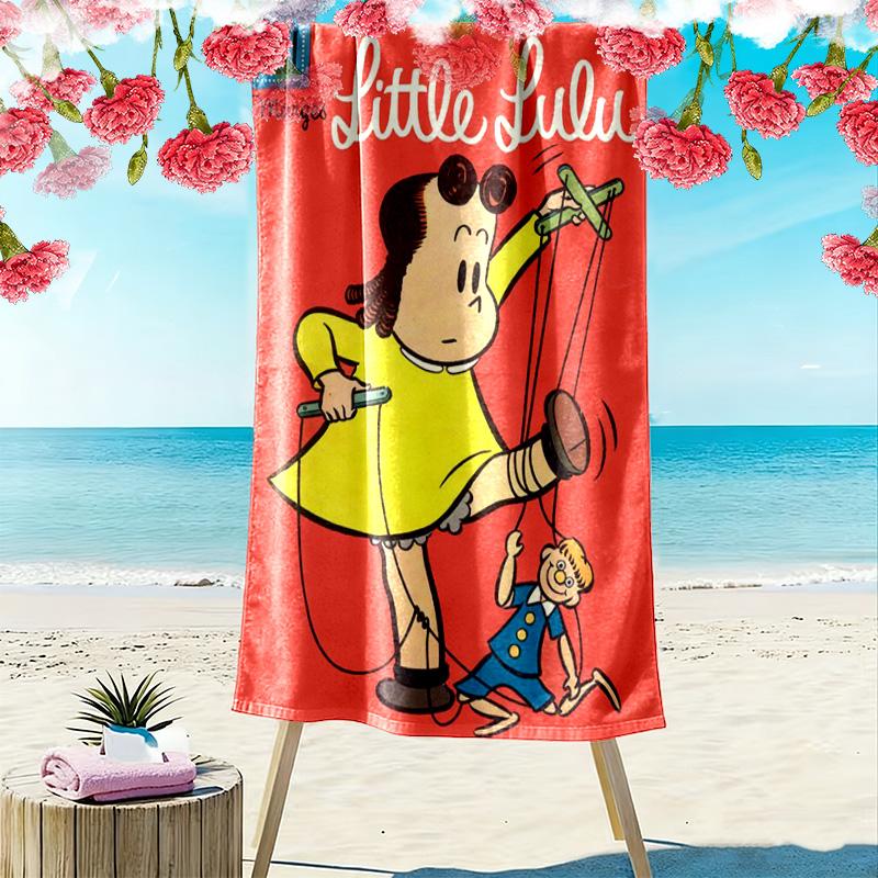 Little Lulu 2D Flat Print Beach Towel, Large Soft Quick Dry Towel for Beach Camping SwimmingXSTJ0915539